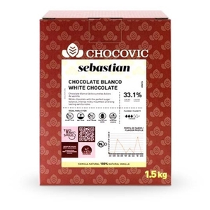 Шоколад белый Chocovic Sebastian 1,5 кг